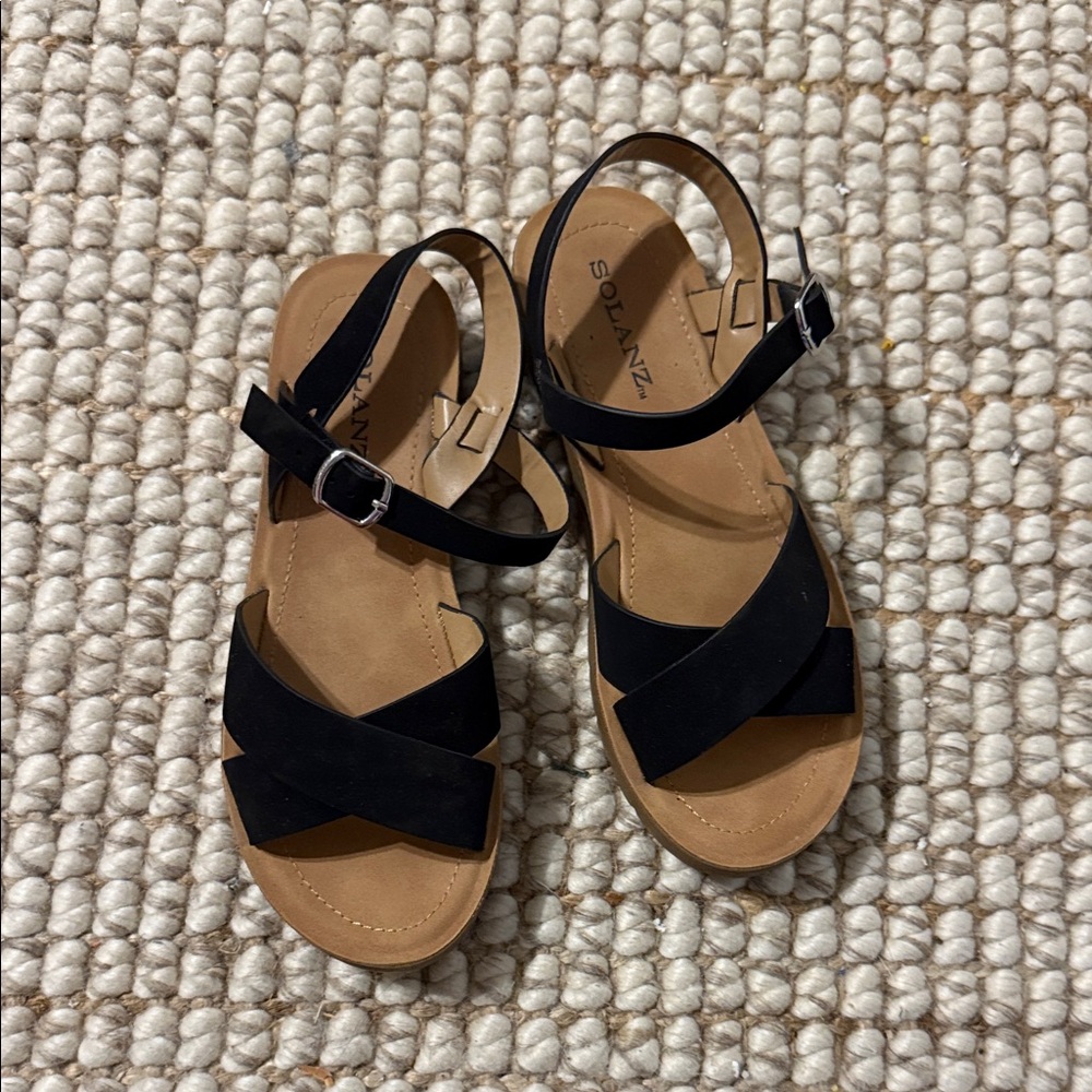 Black Strappy Sandals